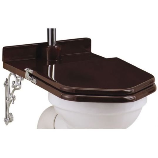 Burlington Wooden Throne Toilet Seat Mahogany Soakology